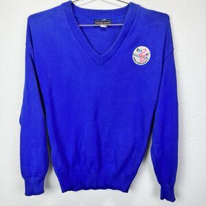 Vintage Andrew Rohan Men Jumper V Neck Sweater Size S